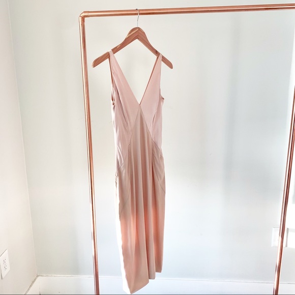 Vintage 2000s Dolce & Gabbana Silk Dress Blush S - Picture 7 of 9